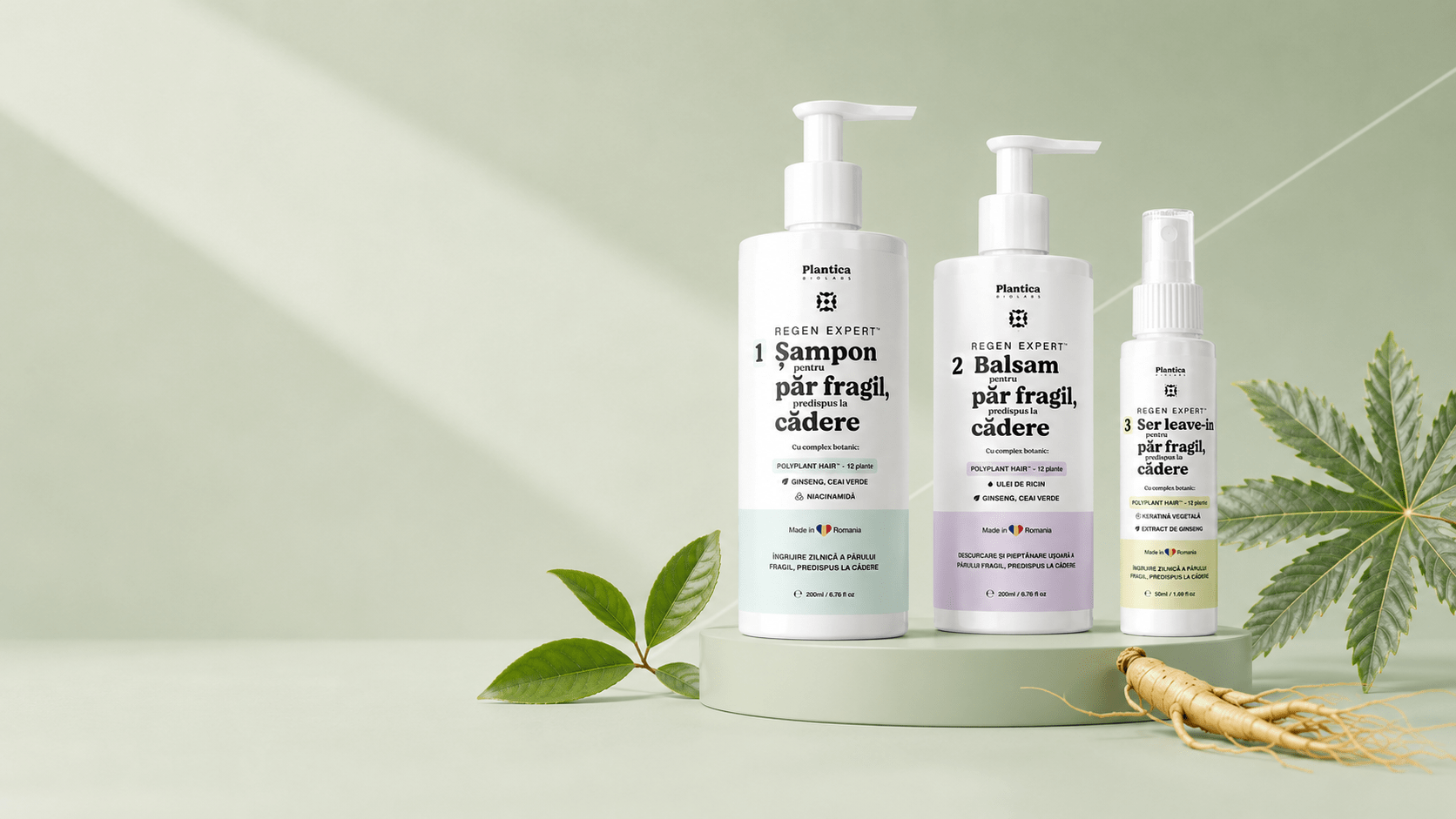 Setul Regen Expert — Șampon, Balsam și Ser leave-in Plantica