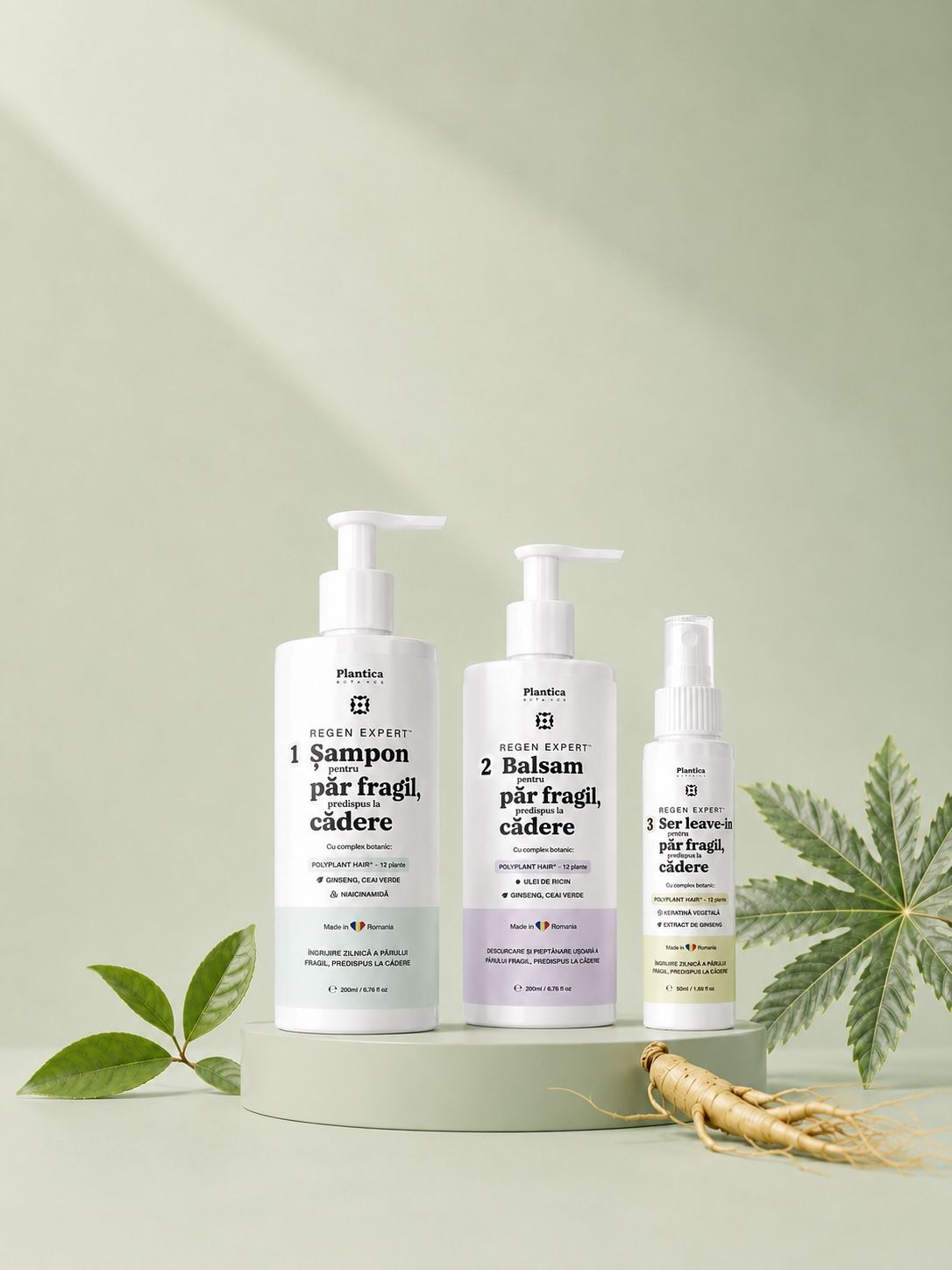 Setul Regen Expert — Șampon, Balsam și Ser leave-in Plantica